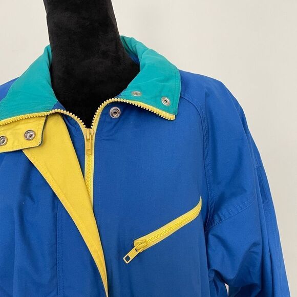 London Towne | Vintage Ski Jacket | Size Medium | Blue and Yellow - Picture 3 of 8